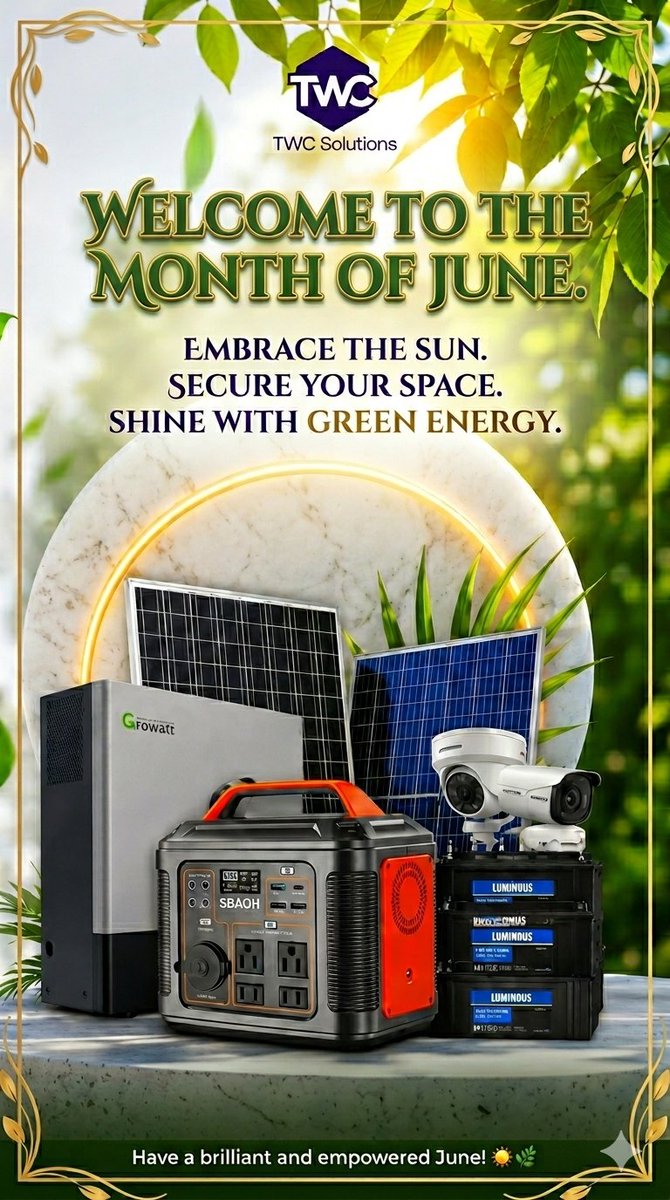 twcsolution_ng's tweet photo. Happy New Month

Welcome to the Month of June. https://t.co/BulU898WCj