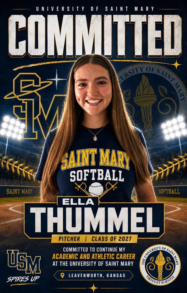 08AsPremier's tweet photo. BIG CONGRATS to our girl Ella on her commitment to the University of Saint Mary!! 💙💛 #spiresup https://t.co/SAGFHM40QY