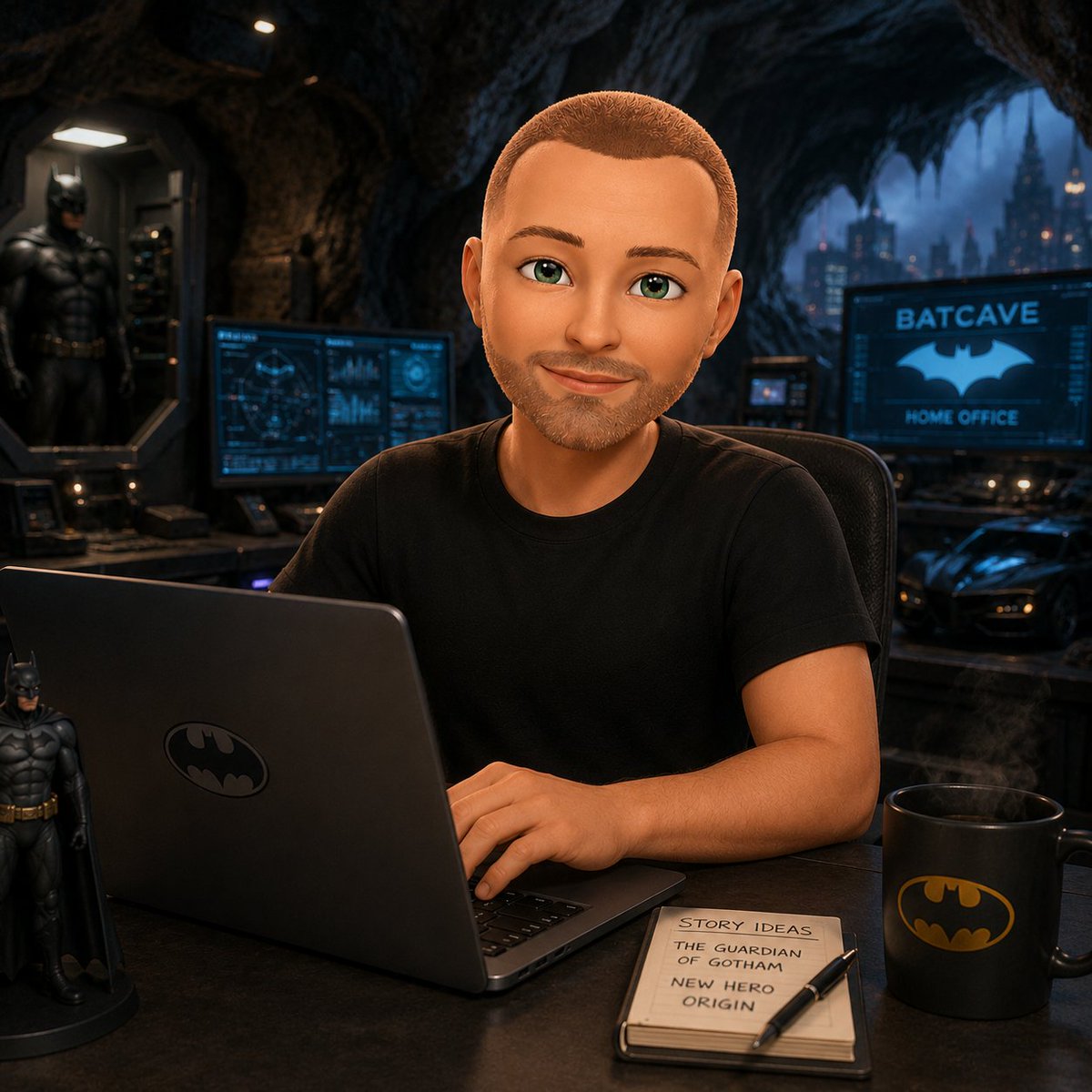DarkHeroWriter's tweet photo. Back in work mode so normal replies and heading off to get work week started.  Back to replies Tuesday! #DarkHero https://t.co/VEqkkEAXCB