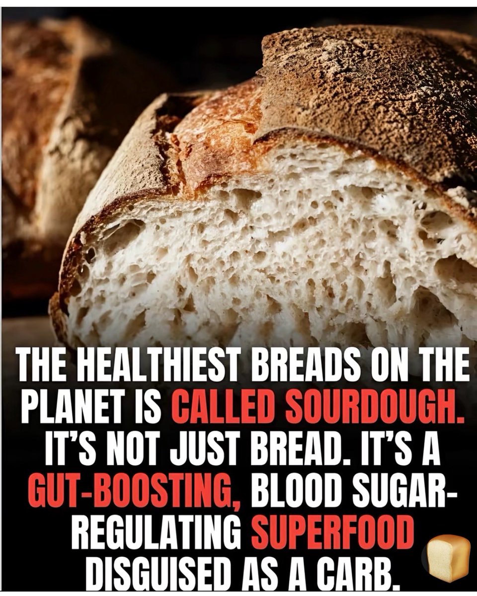 FarmGirlCarrie's tweet photo. Sourdough bread isn’t just food — it’s a process your body understands.

Unlike regular bread, sourdough is naturally fermented. That means wild yeast and bacteria break down the gluten and sugars before it even hits your stomach. The result?

• Easier digestion
• Lower blood sugar spikes
• Better nutrient absorption
• Gut-friendly bacteria that support your microbiome

This isn’t modern food science — it’s ancient nutrition we forgot about.

Most bread today is rushed, processed, and stripped of what your body actually needs. Sourdough takes time — and that time transforms it into something your body can actually use as fuel.

It’s not about eating less bread.
It’s about eating the right bread. 

I’ve started baking sourdough bread 
at home and we are really enjoying it.
