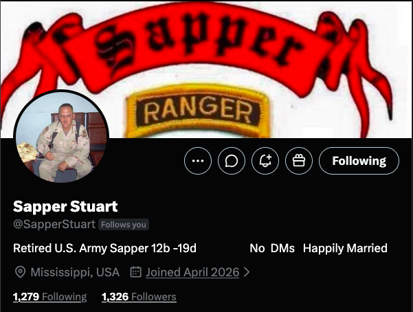 JayJosephVet's tweet photo. A Retired US Army Veteran is looking to build their foundation &amp; connect with more friends:

@SapperStuart 

If you're looking to meet a fellow vet and have some stories to share about those interest Do you have a spot for them to connect? https://t.co/vT9hyupfbh