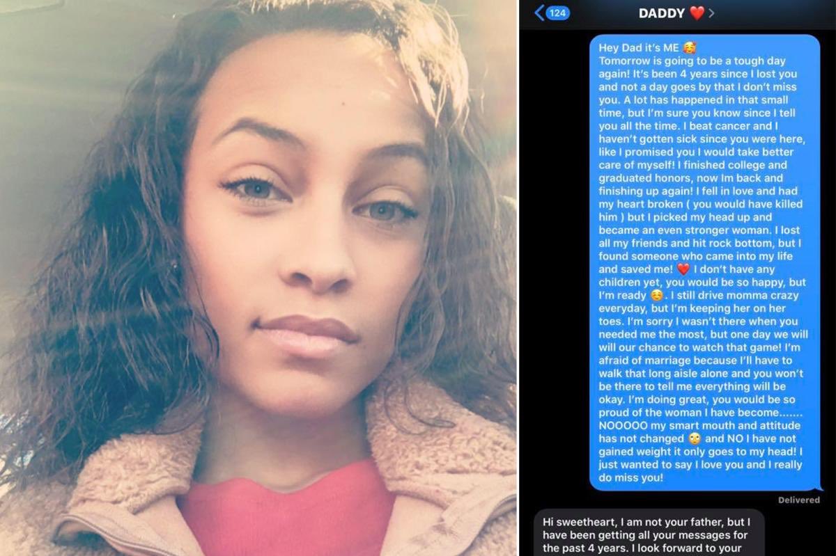 gecffmn's tweet photo. Tell me again about God not working in mysterious ways!

4 years of texting her dead dad’s phone every single day… then this reply ❤️
Chastity:
“Hey Dad it’s ME 💔 Tomorrow is going to be a tough day again! It’s been 4 years since I lost you… I beat cancer, graduated college with honors, fell in love & had my heart broken, hit rock bottom but came back stronger. I love you and I really miss you!”
Brad (new owner of the number):
“Hi sweetheart, I am not your father, but I have been getting all your messages for the past 4 years. I look forward to your morning messages and your nightly updates. My name is Brad and I lost my daughter in a car wreck in August 2014 and your messages have kept me alive. When you text me, I know it’s a message from God. I’ve watched you grow. You are an extraordinary woman and I wish my daughter would have become the woman you are. I’m proud of you.”
Two strangers unknowingly saving each other through grief. True story from 2019 that still hits different.

#TrueStory #Heartwarming