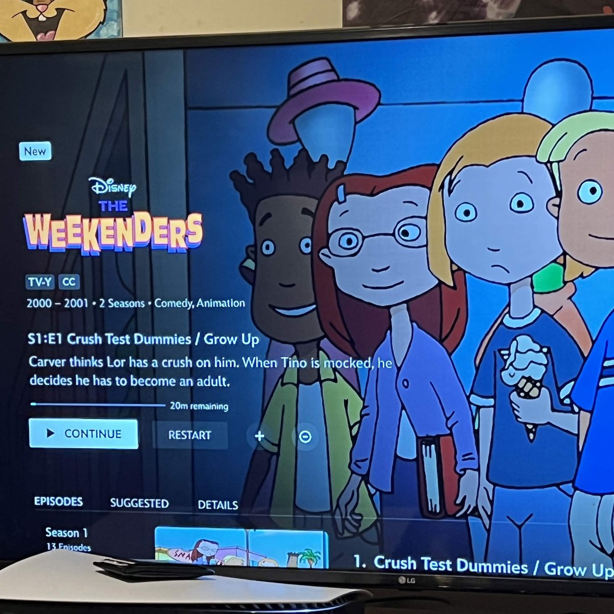 JaxBladeFitness's tweet photo. YOOOOO After ALL this time they finally added the Weekenders to Disney+ LETS GOOOO https://t.co/HH1QQ7pesF