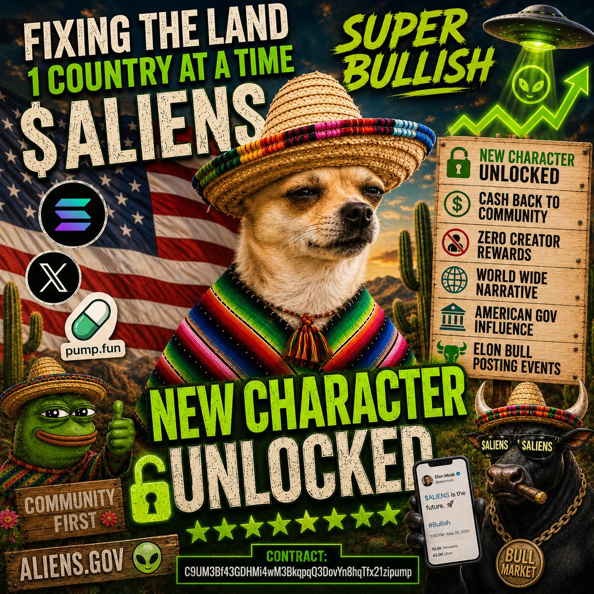 Sh3eph3rd's tweet photo. @WhaleEverything $ALIENS  being bull posted https://t.co/O7VcG45nGA