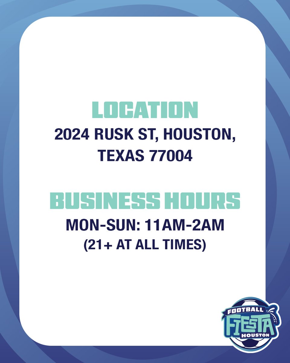 HC_HSA's tweet photo. ⚽ Football Fiesta Business Spotlight: Boozer’s ⚽

After visiting the FIFA Fan Festival, head over to Boozer’s for great drinks, good company, and one of EaDo’s newer neighborhood hangouts.

🔗: https://t.co/PpbFyrWlKa https://t.co/KitxcH9QSx