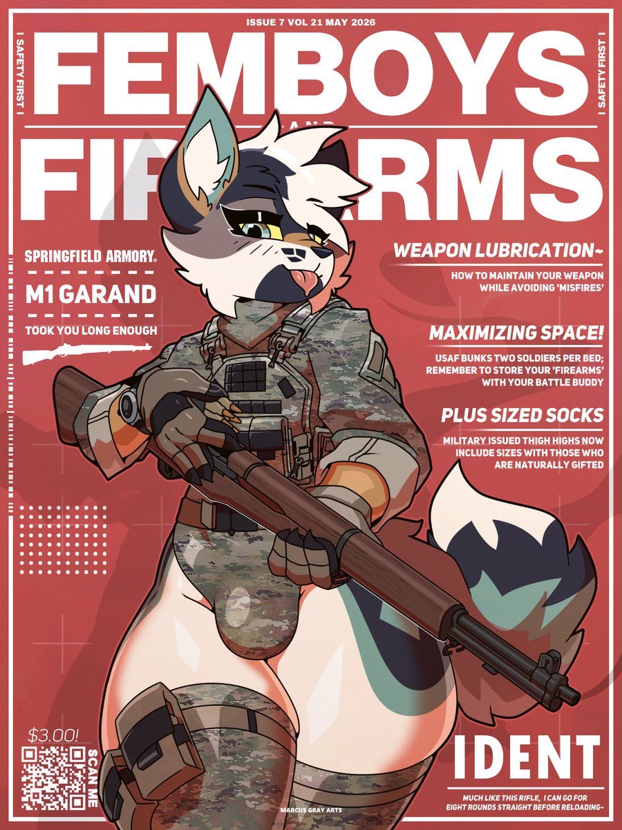 MarcusGrayArts's tweet photo. Femboys and Firearms: M1 Garand ft Ident https://t.co/N2FA1sFHip