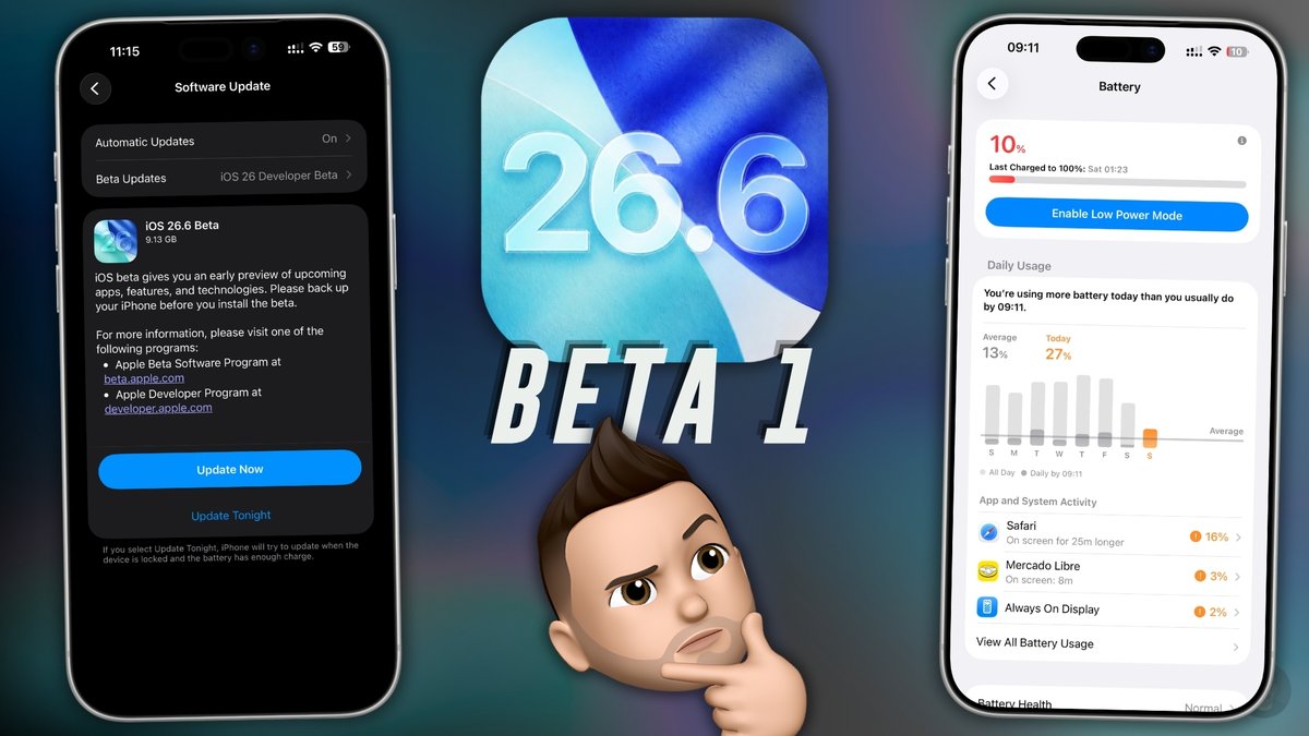 SantiTech_'s tweet photo. 🔥Nuevo Video en YouTube🔥
Aquí les cuento mi experiencia usando iOS 26.6 beta 1 y cuando tendríamos la beta 2 🤔

⬇️ Aquí abajo les dejo el video ⬇️ https://t.co/Z95JYkiDeF