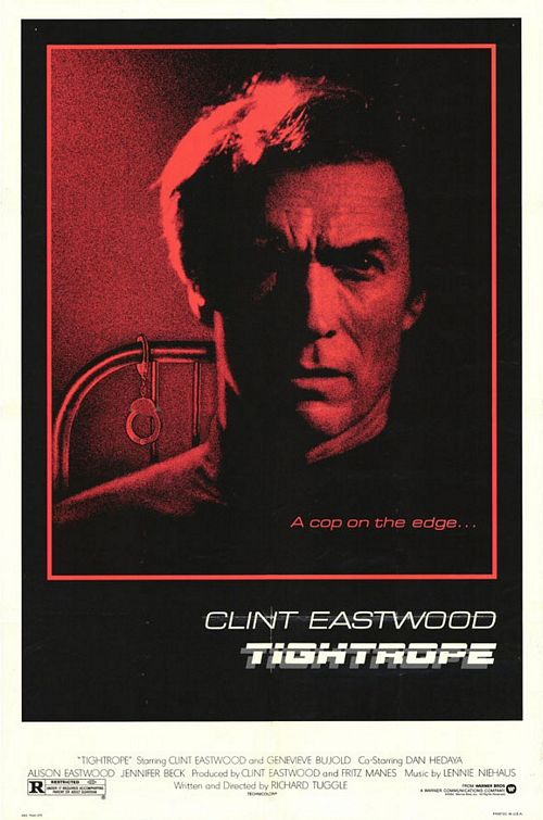 jpalmiotti's tweet photo. For a bunch of years, I did work for the famous movie poster designer Bill Gold. One of his clients was Clint Eastwood. I worked on a ton of posters for his movies during that time. Some below. Clint knew what sold his movies- his face big on the poster- and this was before computers so we would get stock shots of Clint and design posters around them- using paint, bleach and dye and stripping images and airbrushing effects and so on... when we did not just use illustrators like with Pale Rider. Part of the job was designing a bunch for different countries as well. Clint always hand picked the posters he liked best and they - again- were the ones with his head the main focus. 
The Sudden Impact poster - I remember this one well- I had a shot of Clints head, cut it out, sanded the edges of the back of the photo, stripped it on a color airbrush background I did using paint, softened the edges of the hair by hand, then stripped a cityscape in the background and hand painted the bullet hole and crack working from a photo and then drew the cracks with black and white paint and colored dyes over Clint's head, indicating shadows. If you look close you can see the paint...but the illusion was there- again, before computers took that job away. The collar and jack are obviously airbrushed. The sweat and lighting on the face done with Dyes and a brush. The Tightrope one, we had a photo shot of the handcuffs on a bed post-stripped it to the background and so on- all of these are photo composite with some retouching except for pale Rider which was an illustration.