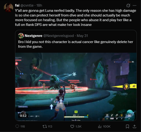 Agoniah666's tweet photo. I could never tell if marvel rival players are rage baiting or actually averaging 20iq because it seems so. https://t.co/jaGw4QqEcO
