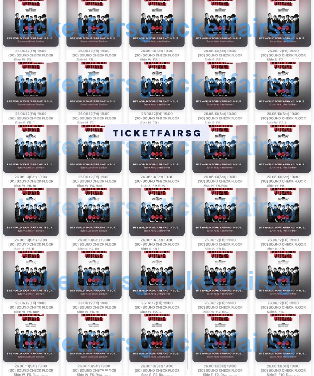TFTickets's tweet photo. BTS Arirang in Busan Concert Tickets

➡️ Soundcheck Fast Transfer
➡️ Camping 

🎫 https://t.co/At9mohQOVs

#BTS #ТРА #TS #TicketingService
#BTS_WORLDTOUR_ARIRANG_BUSAN
#BTS_WORLDTOUR_ARIRANG
#BTS_WORLDTOUR https://t.co/5jDTlTFoZ7
