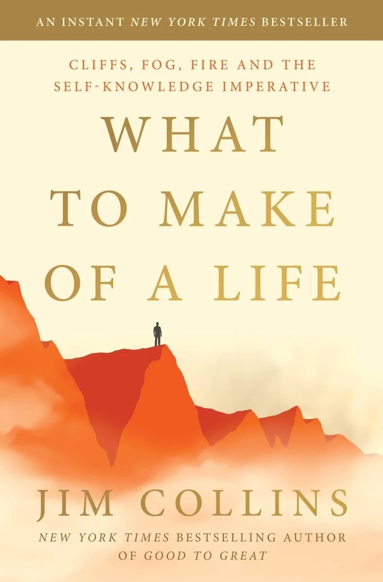 AcademiofLife's tweet photo. Jim Collins, international bestselling author of Good to Great, offers transformative lessons on constructing—and reconstructing—a life through the cliff moments and transitions we all will face repeatedly in our lives. 
What to make of a life? Buy it: https://t.co/1GPre0S02l https://t.co/HV40mJbmKI