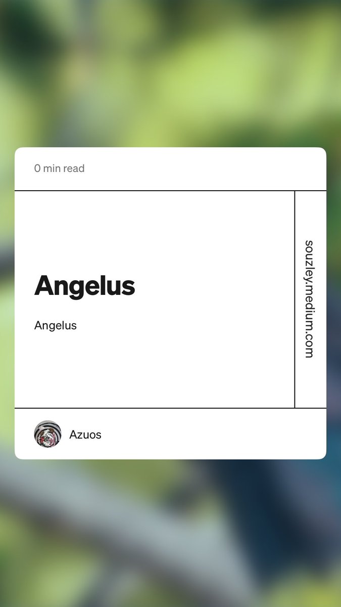 souzley's tweet photo. “Angelus” by Azuos.   #writing #religion #spirituality #poetry #life https://t.co/hhGEhExWYX https://t.co/C60J85ymic