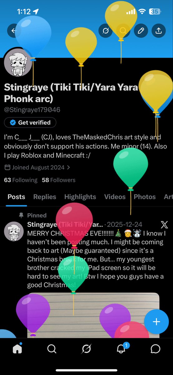 Stingraye179046's tweet photo. BALLOONS! GUESS WHOSE TURNING 16!!!!!!! 🎉🎂🎈🎊🎁🥳I’m making a banner soon hold up! And I am also making a TikTok acc 👀 #WiiDeletedYou #OnCommand https://t.co/fKjugOHjv1