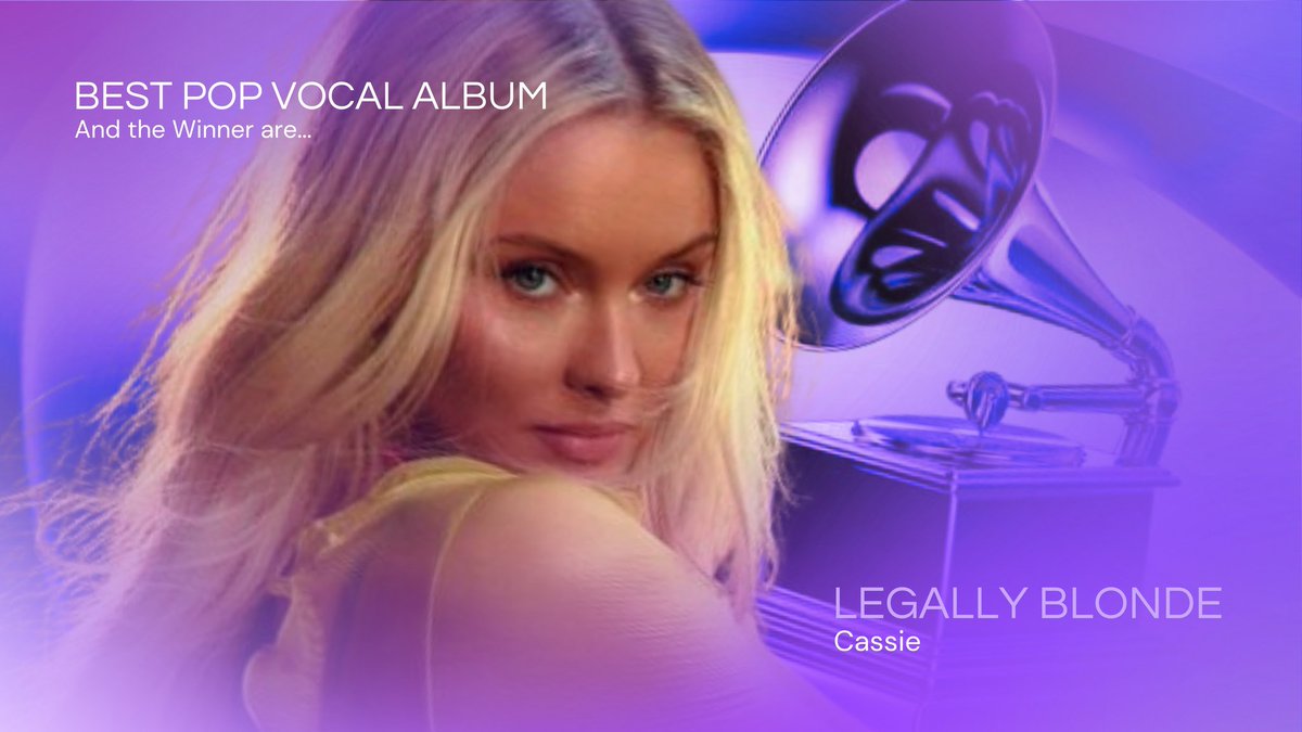 starcademys's tweet photo. O #StarGRAMMYs de “Best Pop Vocal Album” vai para...

⤷ “Legally Blonde” — Cassie https://t.co/HkWlk8yJ21