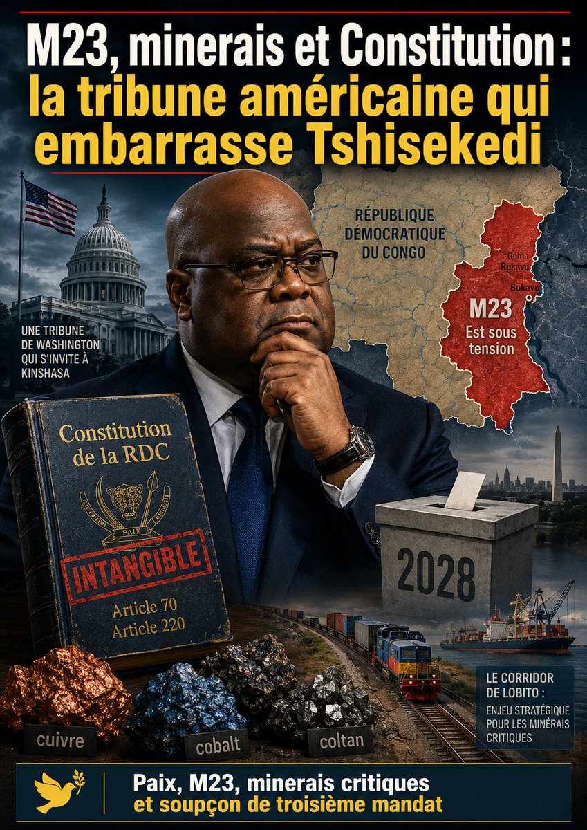 Congoconfident's tweet photo. M23, minerais et Constitution : la tribune de Newsweek qui embarrasse Tshisekedi

Lire: https://t.co/OfZK3Btck3 https://t.co/iuPRPgZKaP