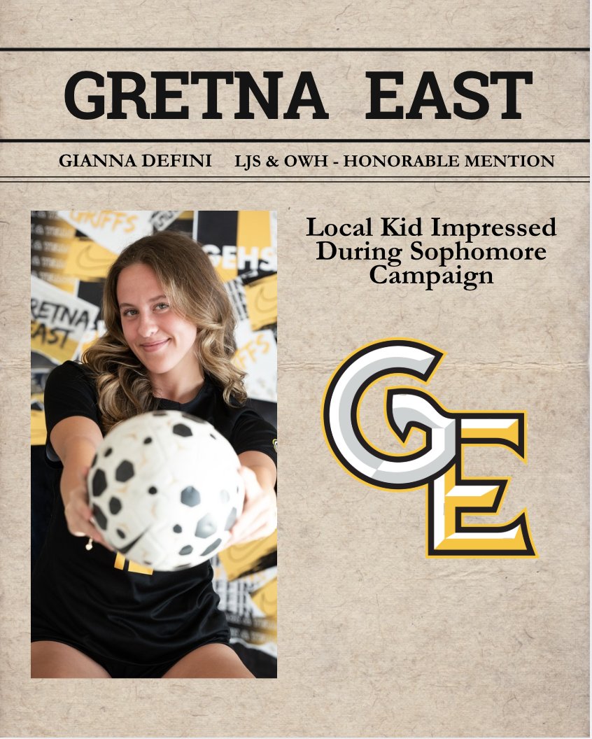 GE_GirlsSoccer's tweet photo. BIG NEWS RELEASE

Hang it in the Louvre
Put it on a Billboard
Print it for the Morning News
Make it a Building Mural

Congratulations to our players on their state recognitions today! https://t.co/OgXAQH4mHI