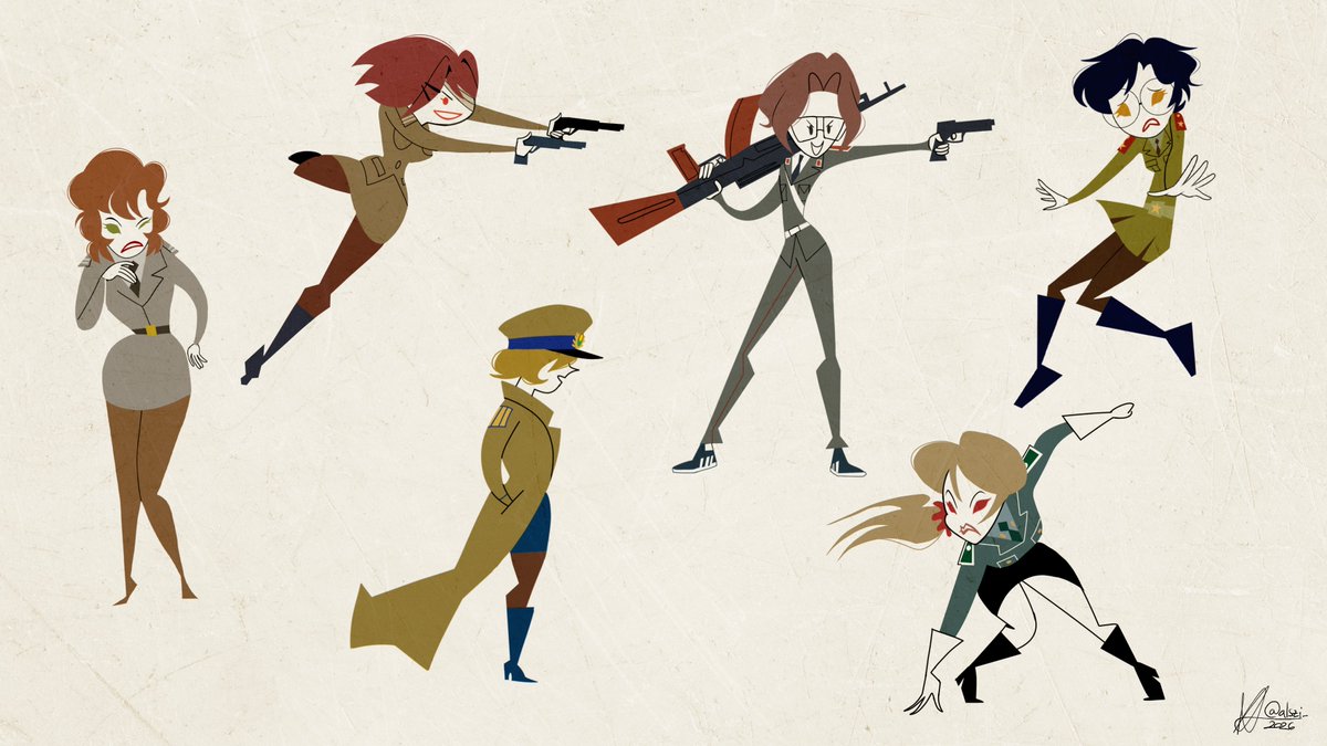 We Love Cold War!! in a 1960s STYLE Illustrated by Alszi