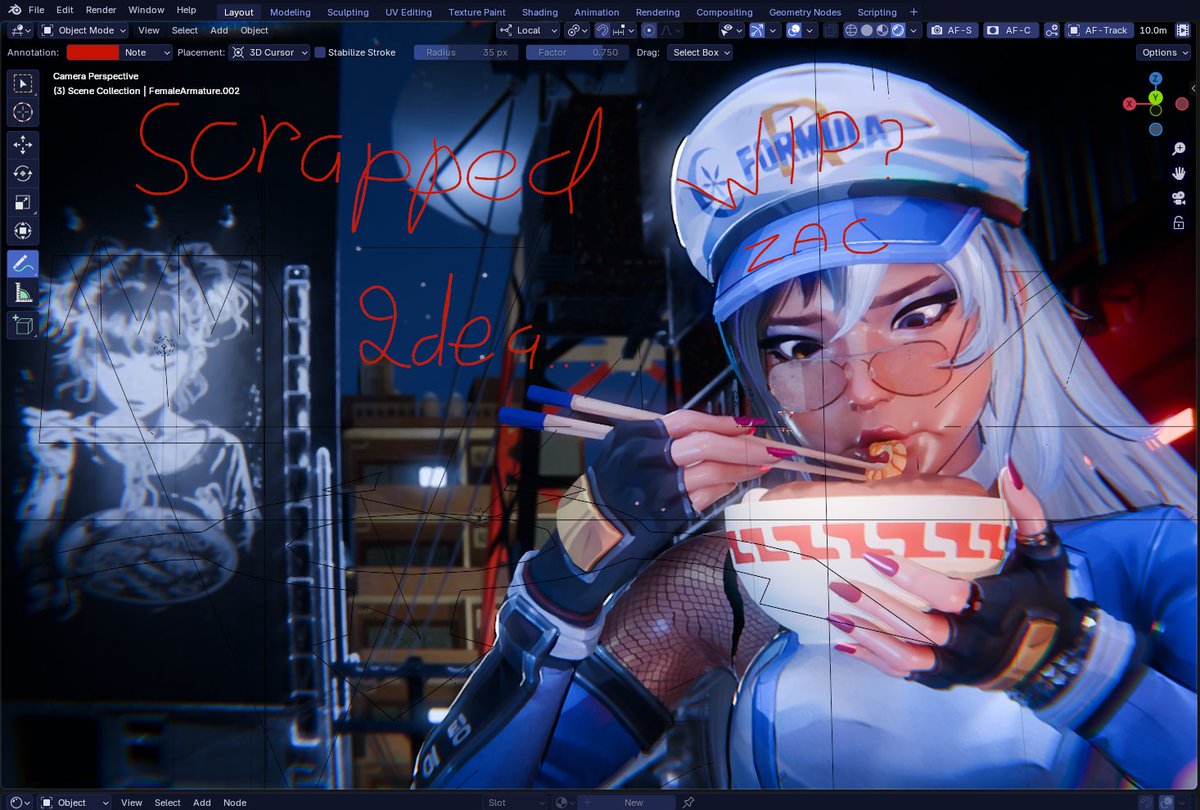Scrapped Idea that I think I shud fix up with Luna Snow Formula R ...