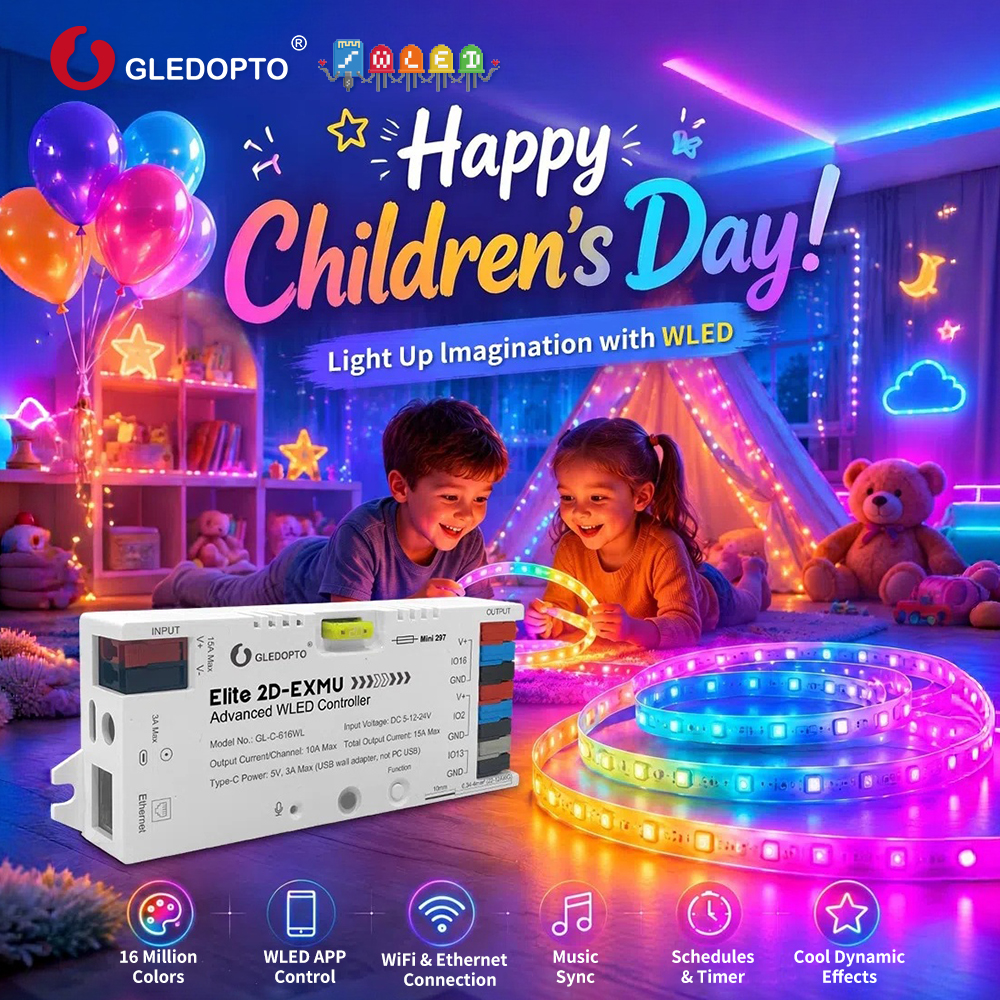 GledoptoLight's tweet photo. Happy Children's Day!
#Gledopto #wled #childrensday https://t.co/bwoO8R25V6