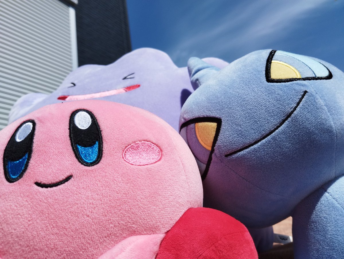 kagami575's tweet photo. 隙さえあれば布団干したくなる✨️もうすぐ台風だからね!
毎回うちの子らのポケモンやカービィも天日干し〜 https://t.co/xRhosaOtLG