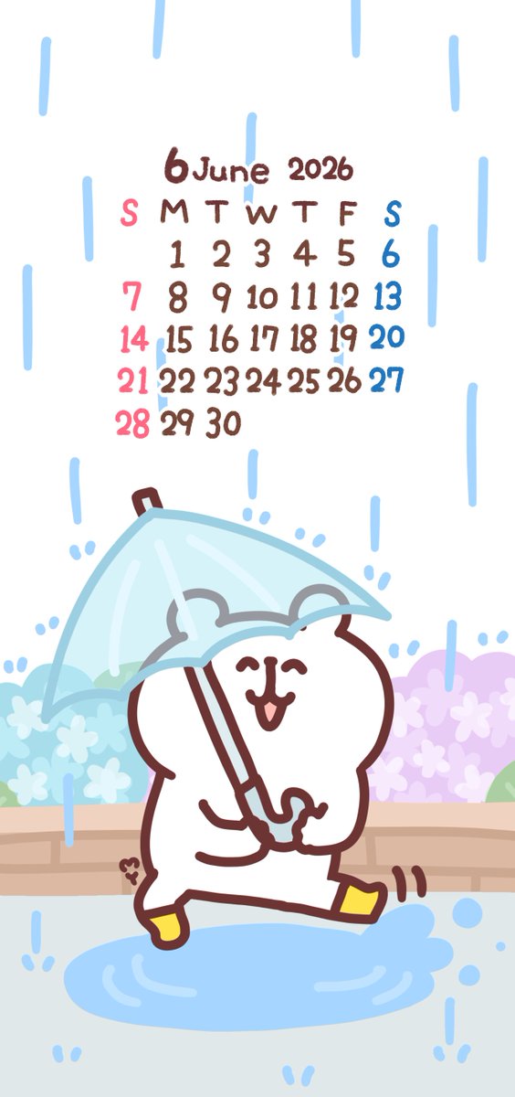 6月のカレンダー！ 祝日・・・・？ #カレンダー #カレンダー2026 #壁紙