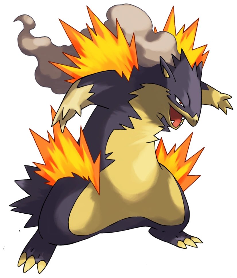 JordanComplex's tweet photo. As far as I’m concerned, there is no other mega typhlosion artwork besides this one. https://t.co/j7GhQK58J3