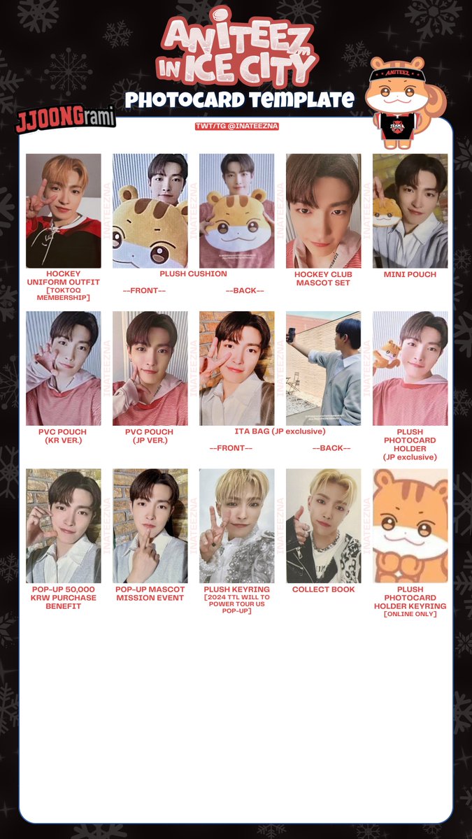 inateezna's tweet photo. ATEEZ X ANITEEZ IN ICE CITY ❄ Photocard PC Template

Member ver. 

Hongjoong Seonghwa Yunho Yeosang San Mingi Wooyoung Jongho 홍중 성화 윤호 여상 산 민기 우영 종호 포카 에이티즈 x 애니티즈 팝업스토어 인 아이스 시티 팝업스토어 포토카드 포카 https://t.co/6pbzLPPrCb