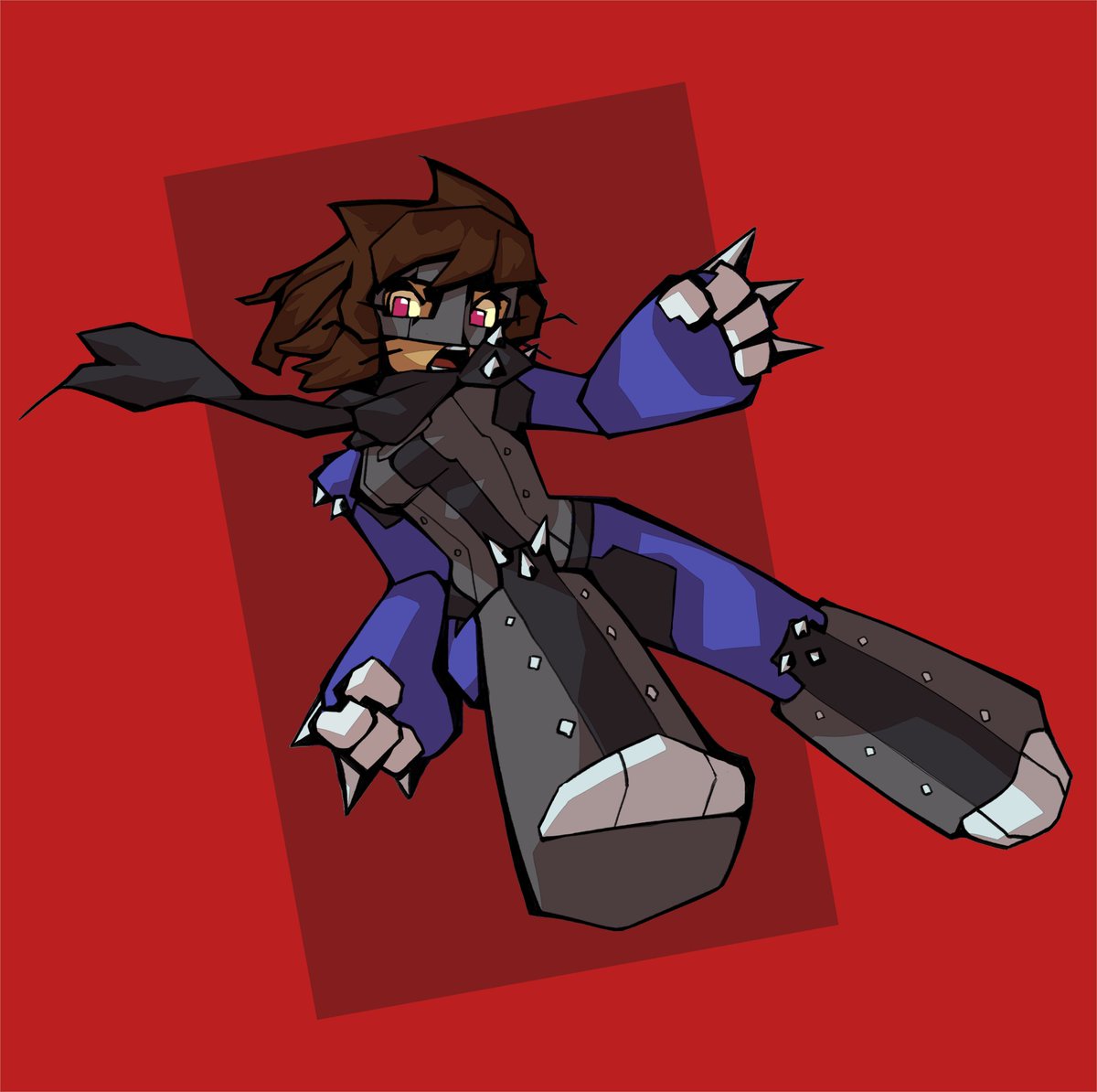 DoctorBro777's tweet photo. Kit if she was in Persona 5 (I did this just to draw Kaboodle over Johannas face) https://t.co/F2BOdqyvCh