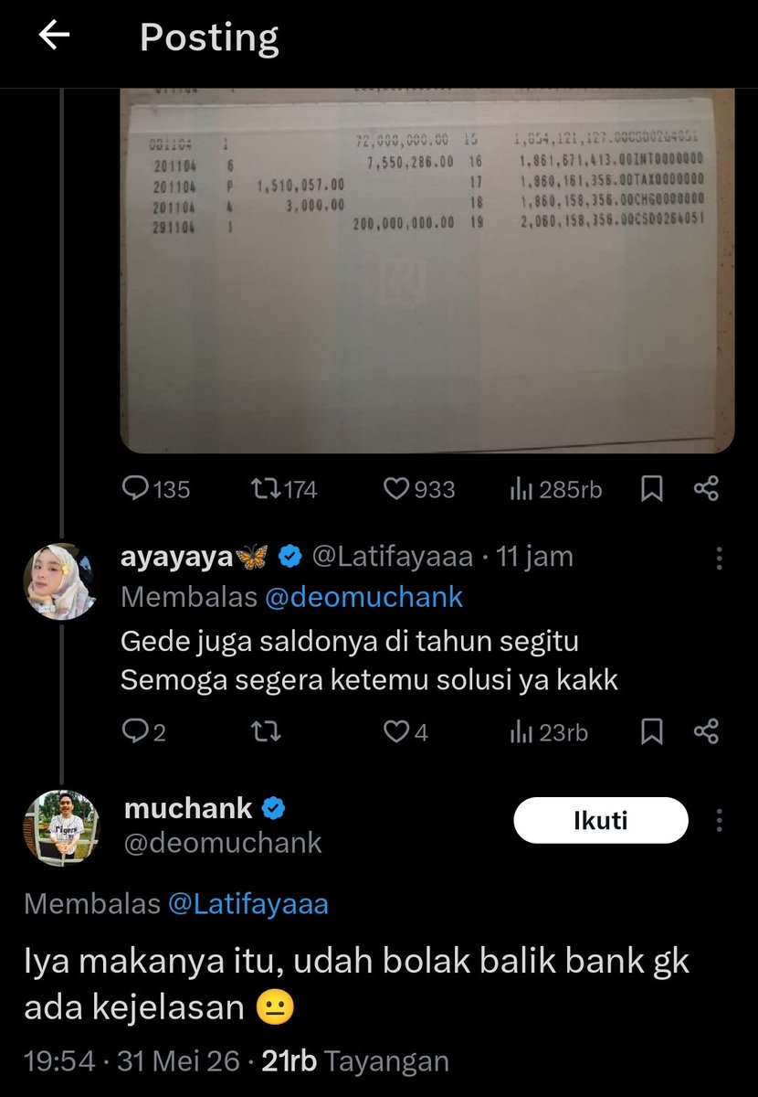 absurdity_id's tweet photo. @taramzka @deomuchank @BANKBRI_ID sebelumnya dia jawab akan ke bank lagi di hari kerja selanjutnya. tiba-tiba ada upadate "terbaru".
Terbaru kan berarti ada info baru setelah diceritakan.. kalau misal dia  lanjutkan cerita, kenapa ga lanjut aja, dia cenblu bs ngetik panjang.. dan dia sdh rajin balasin komen satu2 https://t.co/0SmzJoQod0