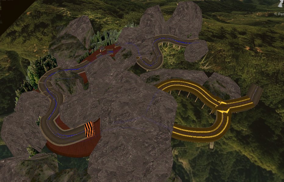 IsaiahToth_Dev's tweet photo. A little #inengine shot of a track I'm almost complete building for my *takes a deep breath of air*
small local multiplayer arcade ps1 racer https://t.co/Pq4UeZhAXZ