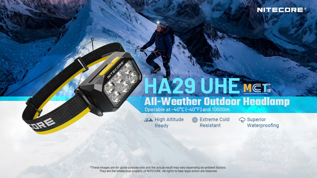 nitecorelight's tweet photo. New Headlamp Has Arrived! 🔦

Built for extreme expeditions, HA29UHE headlamp is designed for high-altitude challenges and ultra-low temperature environments.

For more details: https://t.co/HvYMhjRMJV https://t.co/hnNq7xUijS