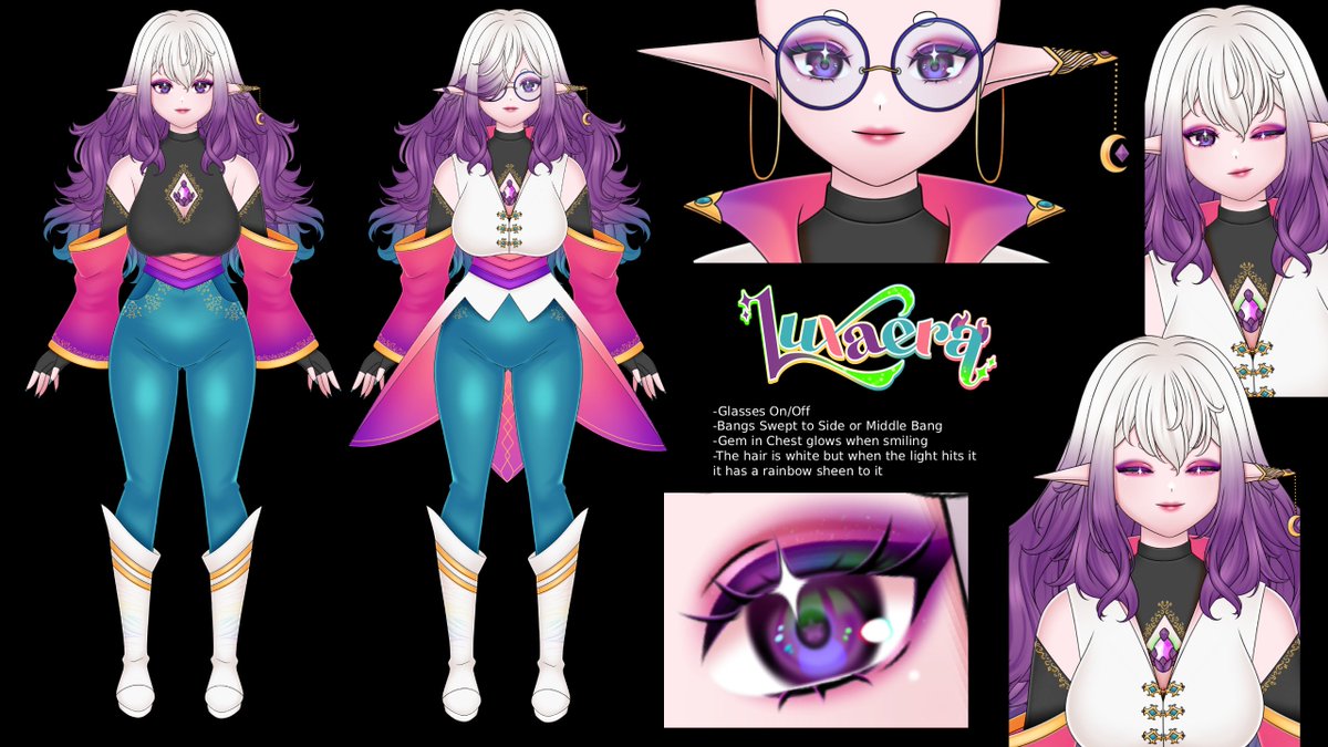 luxaeraVT's tweet photo. rough reference sheet! will post a new one eventually here! https://t.co/aPhoGXsCje