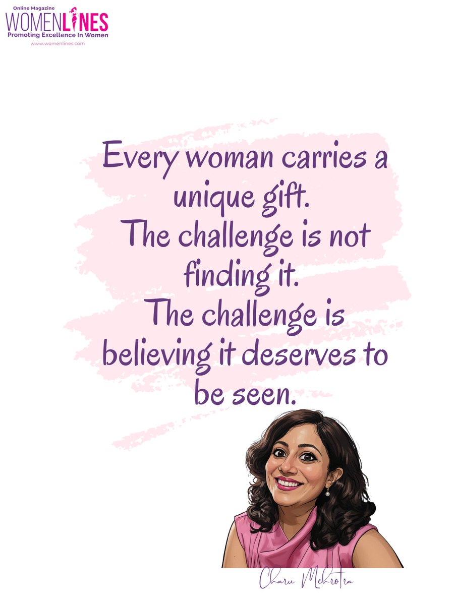 chaaaruM's tweet photo. Whether it's building a business, raising a family, helping others, creating something meaningful, or simply finding the courage to keep going through difficult times—every woman has something unique to offer

Wishing you a beautiful week ahead 

#Womenlines #MondayMotivation https://t.co/U00WUUggok