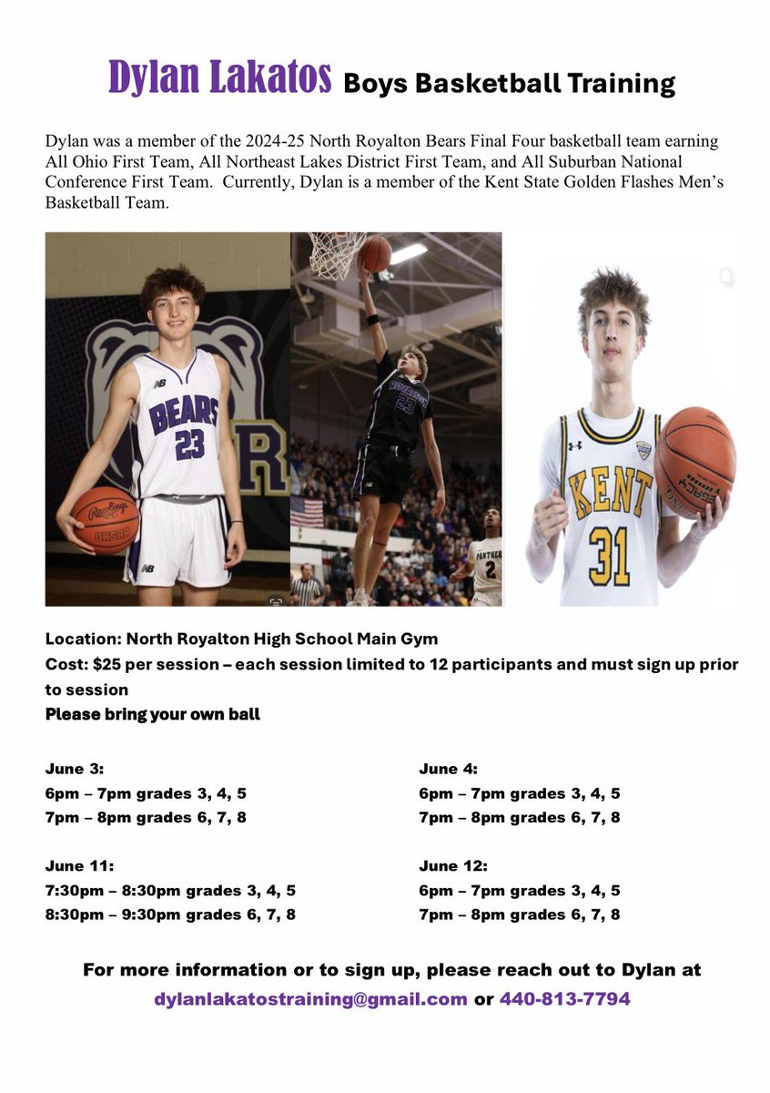 DannyLakatos's tweet photo. Dylan is offering basketball training for boys grade 3-8 if anyone is interested. @NOROHoops https://t.co/qJIcw7YYq6