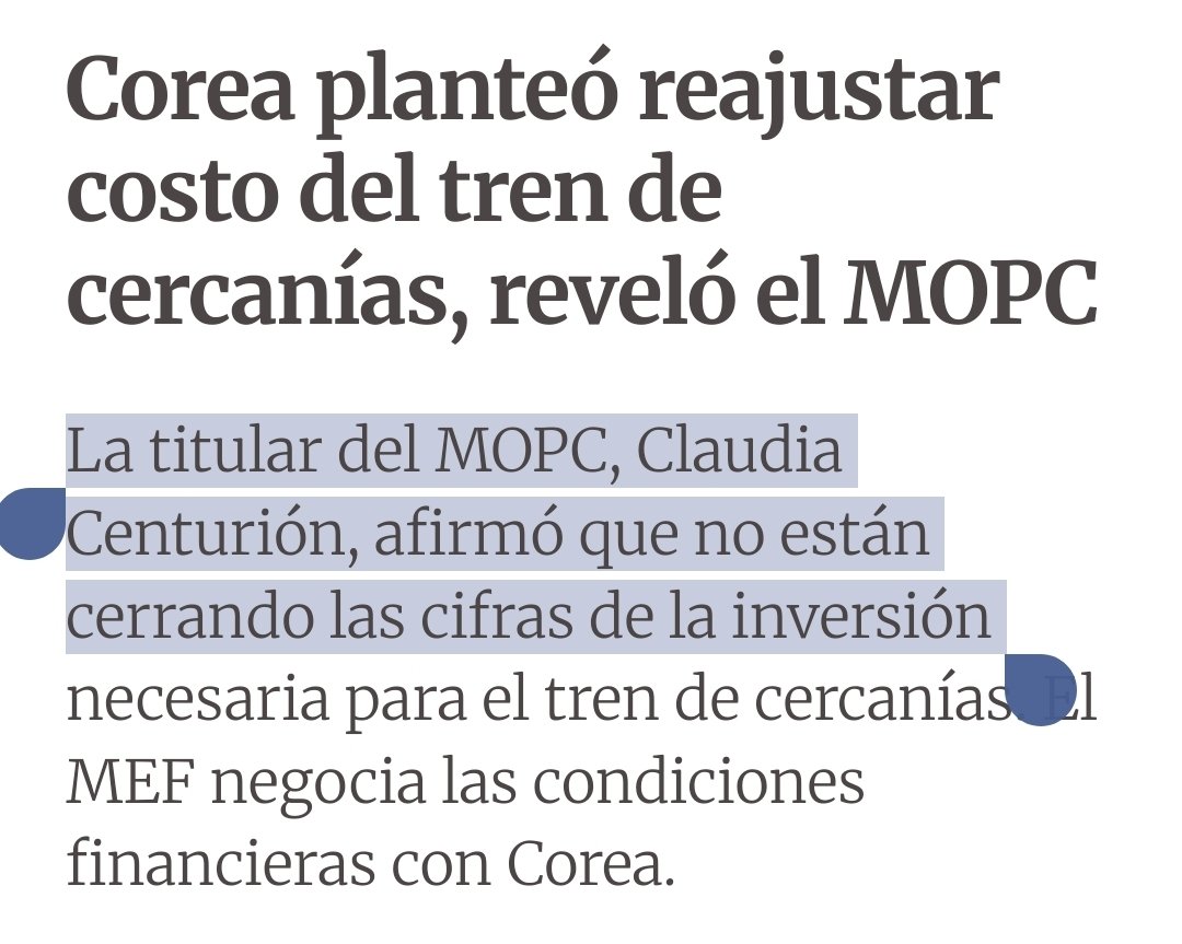 maurimaluff's tweet photo. Este proyecto:
18 km, USD 1.000 millones

El que habían presentado los coreanos:
43km, USD 600 millones, con 300 millones de préstamo del gobierno de Corea.

Y en aquel entonces, la ministra dijo que "no cerraban las cifras" https://t.co/vkrWCmrBVL