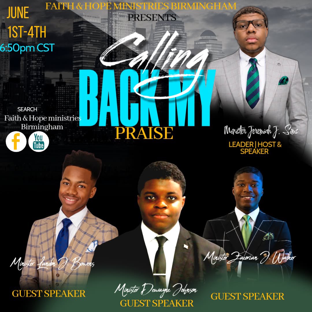PraiseReport02's tweet photo. Upcoming Events To Attend…

Our General Overseer Is On The Move!! God Is Working In The Faith &amp; Hope Ministries Inc
#YouthEmpowerment #preaching https://t.co/3EahjWi756