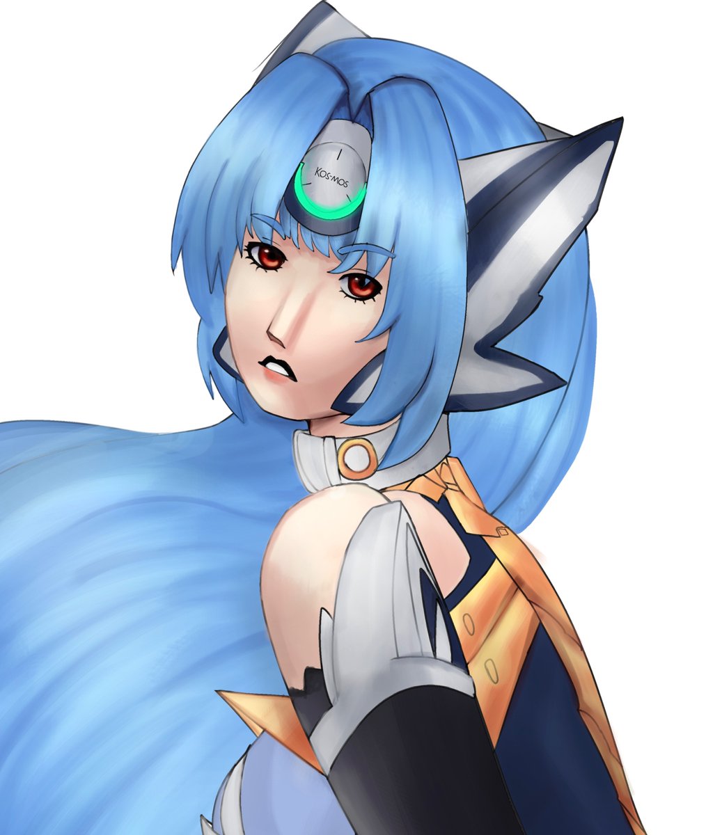 Moonfallseraph's tweet photo. Attempt at Kaneko styled KOS-MOS #xenosaga https://t.co/lzSb5nuWrn