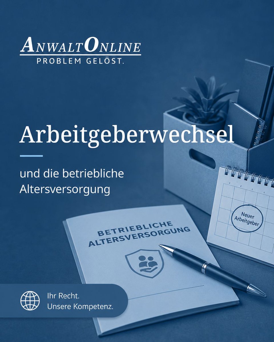 anwaltonline's tweet photo. #Arbeitgeberwechsel und die betriebliche #Altersversorgung

Die betriebliche Altersversorgung (#bAV) ist für #Arbeitnehmer eine wichtige Grundlage zur Absicherung im Alter und für Unternehmen zugleich ein Instrument zur Mitarbeiterbindung. Wenn …

https://t.co/CZDC7P1CIJ https://t.co/kWqb7s3wqI