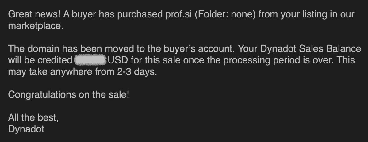 0xPurchase's tweet photo. Sold https://t.co/NVHvrbDCo8 (Private deal) on Dynadot https://t.co/EWC8anxoP7