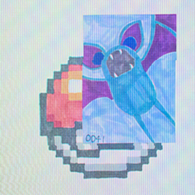 №0041 ズバット #朝際のポケモン図鑑チャレンジ #ただの趣味