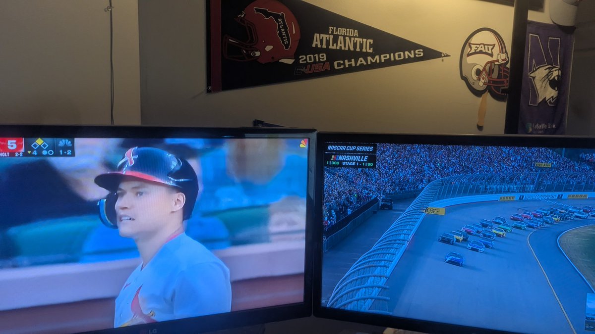 danieledobish's tweet photo. Finally settled in for Nashville #NASCAR after a weather delay. Let's go, @KyleLarsonRacin https://t.co/hJ4rdSZadW