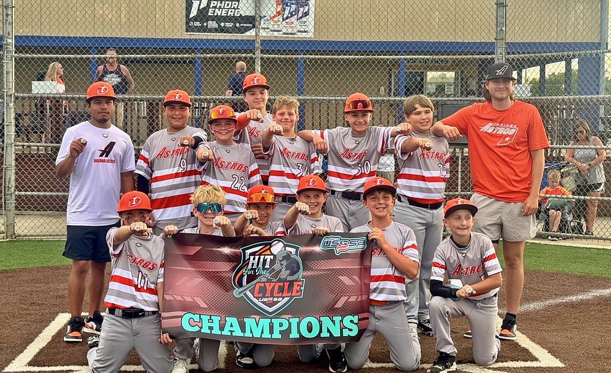IndianaAstros's tweet photo. Congrats to our 11U Orange for bringing home their Tournament Championship! Love how this team competes! Never count them out! 5-0 on the weekend! Great work!
#IndianaAstros
#WePlayLateOnSundays
#champs
#fightingwithbc
#JG
#GP https://t.co/s1VCkJNNyk