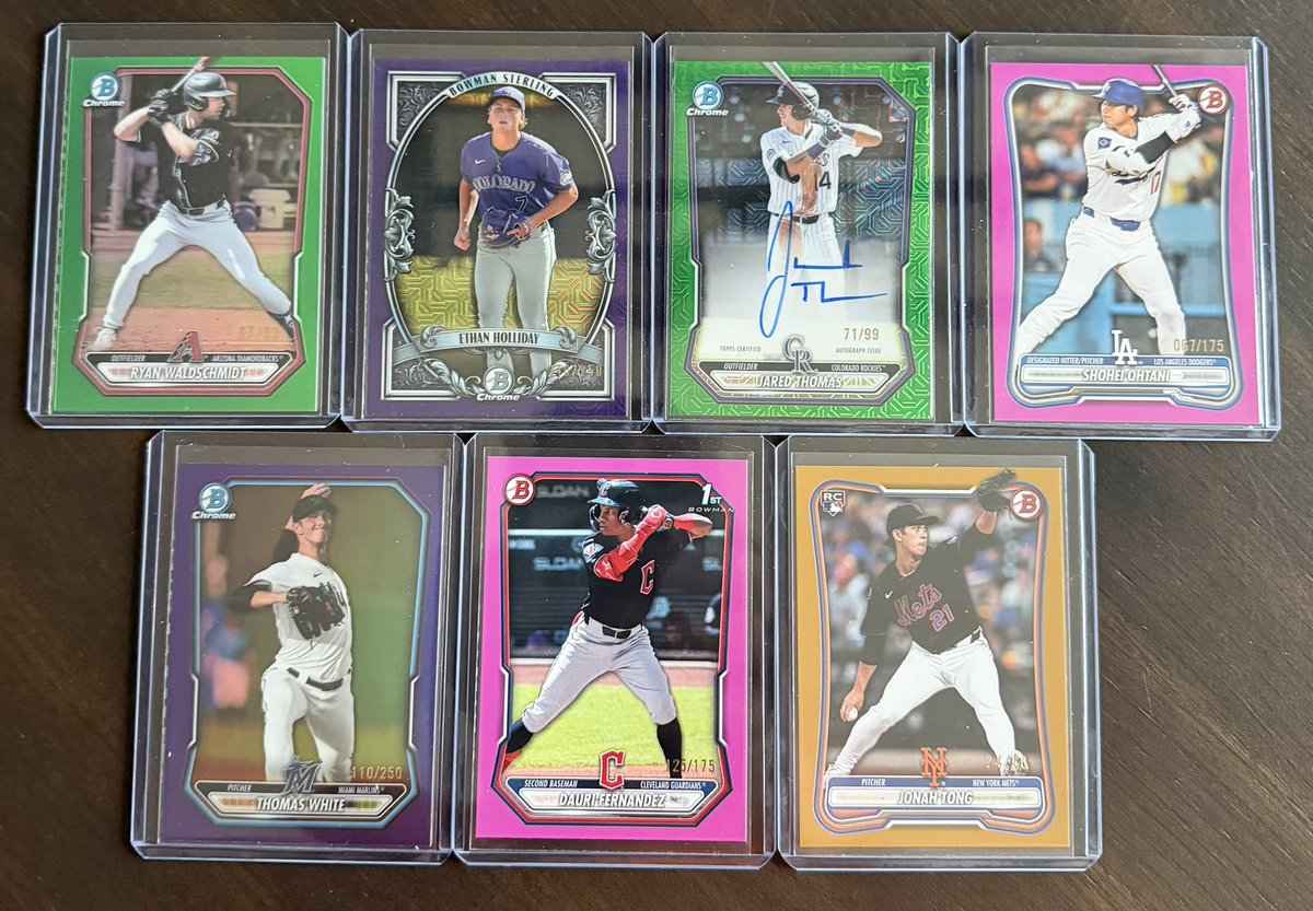 jerjorgenson's tweet photo. @CardPurchaser ripping some Bowman look at this haul 👀👀 https://t.co/g7P3CRUeFV