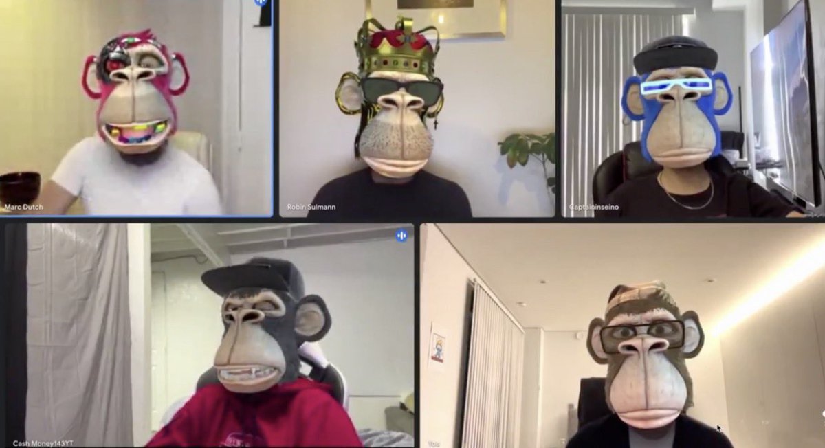 BoredApeGazette's tweet photo. CALLING THE CLUB » @BoredApeYC Members Will Soon Be Able To Appear As Their Apes On Camera Thanks To @69mg_dutch’s @APEFLTR 

Read more below: https://t.co/fG0OnB8qdm