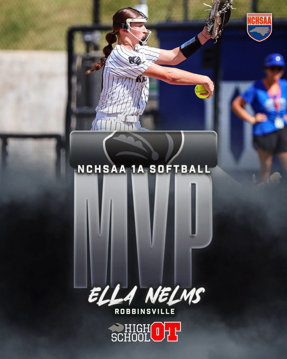 ellanelms2029's tweet photo. Freshman season complete. 🖤🥎
✔️ NCHSAA 1A State Champion ✔️ NCHSAA 1A State MVP
Pitching: 21-0 | 0.29 ERA | 228 K 6 No-Hitters | 3 Perfect Games
Hitting: .509 BA | .562 OBP | .825 SLG | 19 RBI

None of this happens without my teammates, coaches, family, school, and community. Thankful for every opportunity, every lesson, and every person who poured into me this season.
The trophy is special. The people are what made it possible.
A State Championship chapter closes. The summer travel season begins. Time to keep building. 🥎💪
Back to work.
#2029RHP #StateChampions #Softball #SummerBall #MoreToDo
@LadyKnightCoach @NationalsBatts @PrepSoftball @DrivelineSB @RMichaelShuler @Brandon14Carr @SoftballDown @asheville @T_Batts3 @themaineventsb @MaxPreps @LineDsoftball