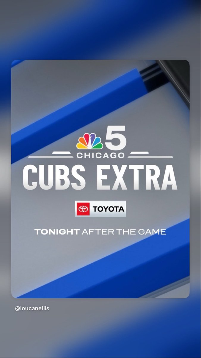 LouCanellis's tweet photo. Cubs Extra after game, Kappy, David Kaplan joins me immediately following the game then continued coverage on Bears stadium with Mary Ann Ahern &amp; Paris Schutz in Springfield on NBC 5 @thekapman @MaryAnnAhernNBC @paschutz @Toyota @nbcchicago @ToyotaDealers @Cubs @ChicagoBears https://t.co/MN0reZw8g3