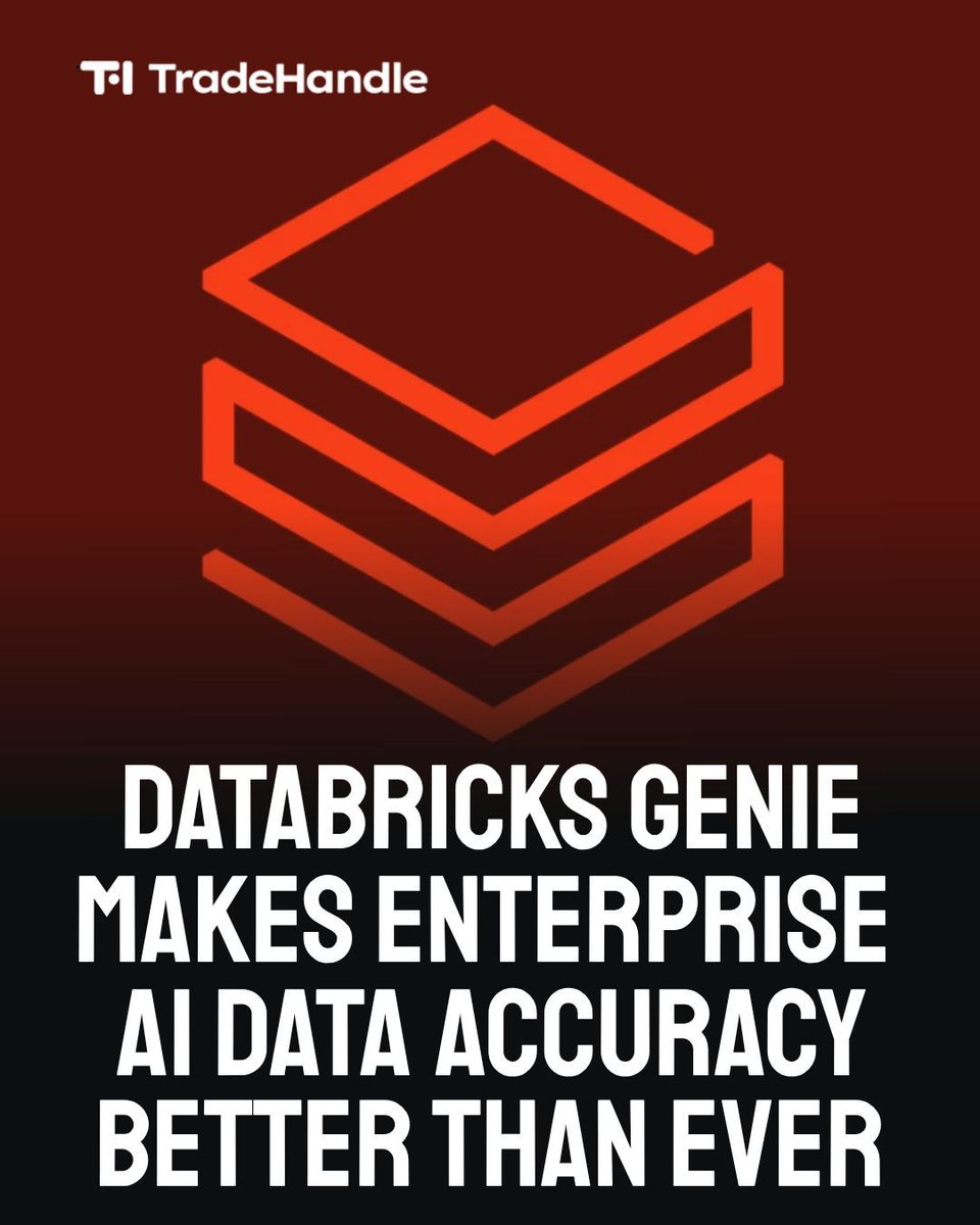 Trade_Handle's tweet photo. Databricks has unveiled Genie, a state-of-the-art data agent designed to navigate the complexities of enterprise data. Unlike traditional coding agents, Genie utilizes specialized knowledge search and parallel thinking to bridge the gap between structured tables and unstructured documents. 

By implementing a Multi-LLM design, the platform has seen accuracy jump from 32% to over 91% in real-world data analysis tasks. This advancement allows for self-correction and deeper reasoning, helping users find a single "source of truth" within massive, evolving data lakehouses.

At Trade Handle, we provide comprehensive coverage of these global events and how they translate into broader business and political trends. Our platform offers a deeper look at the data and insights behind the world’s most significant headlines.

Explore more in-depth analysis at:
https://t.co/J4zgrtc1Nu

Source: Databricks AI Research Team 

#dataanalytics #techtrends #predictionmarkets #polymarket #databricks