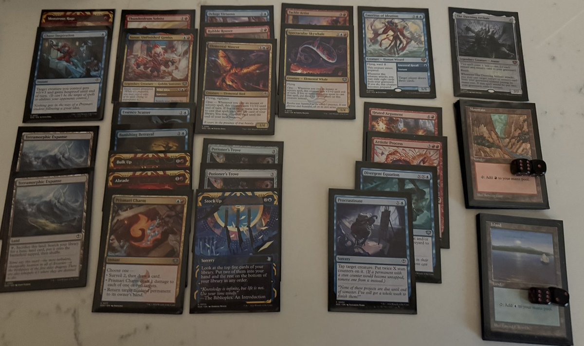 wbakerMTG's tweet photo. Had a much better time today playing the Limited Championship Qualifier ◡̈ 

Finished worse than I hoped for (4-3), but only had one match that felt like overwhelming defeat. Overall was by far the most enjoyable/interesting magic I’ve played in quite a while. https://t.co/zP9VYlg8u4
