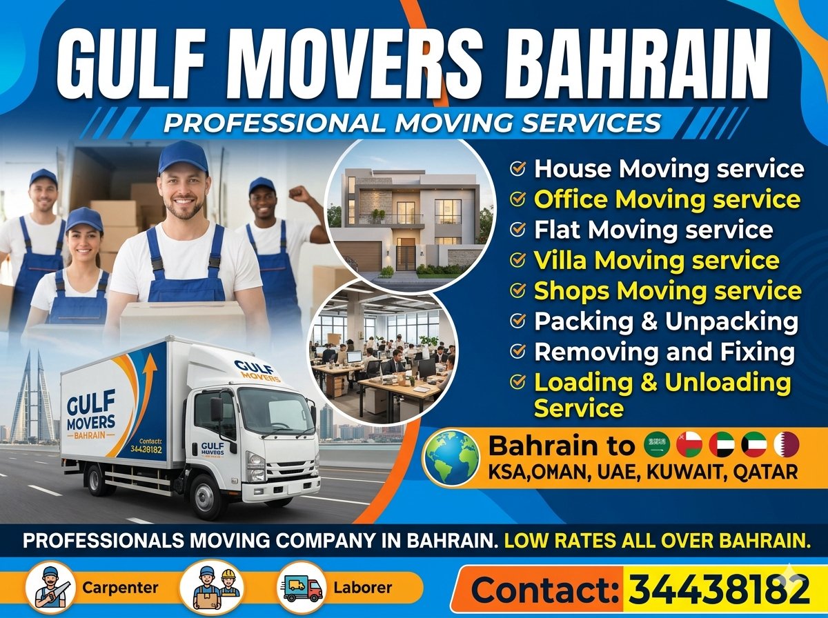 HouseMovers3's tweet photo. ➡️ Gulf Movers Bahrain 
 We are Professionals in #Moving and #Packing and #shifting #house, #flats, #villas and #offices #Shop and #Furniture #Have #Store 🏠🏢
➡️Professional carpenter, labour's👨🏻‍🔧👷‍♂️ &amp; transport🚛🚚 available. 
📞Call/ Whatsapp +973 34438182 and we will be happy https://t.co/eZGf5cYEnU