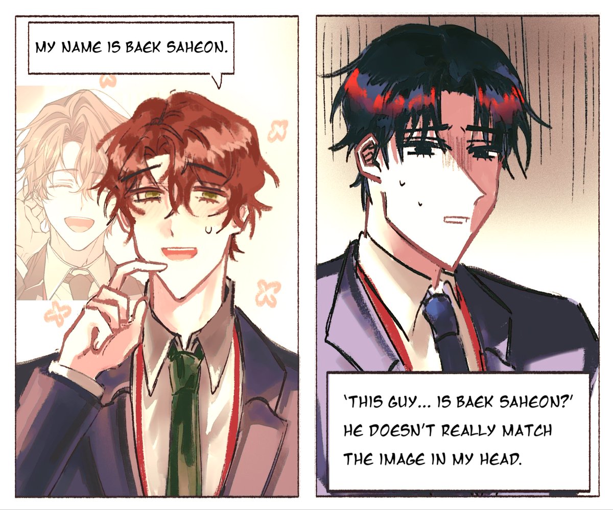 giahango's tweet photo. how i expect kim soleum to react to baek saheon vs how i (delusional) wish he react to baek saheon 😍 https://t.co/J7ah5ydCkf